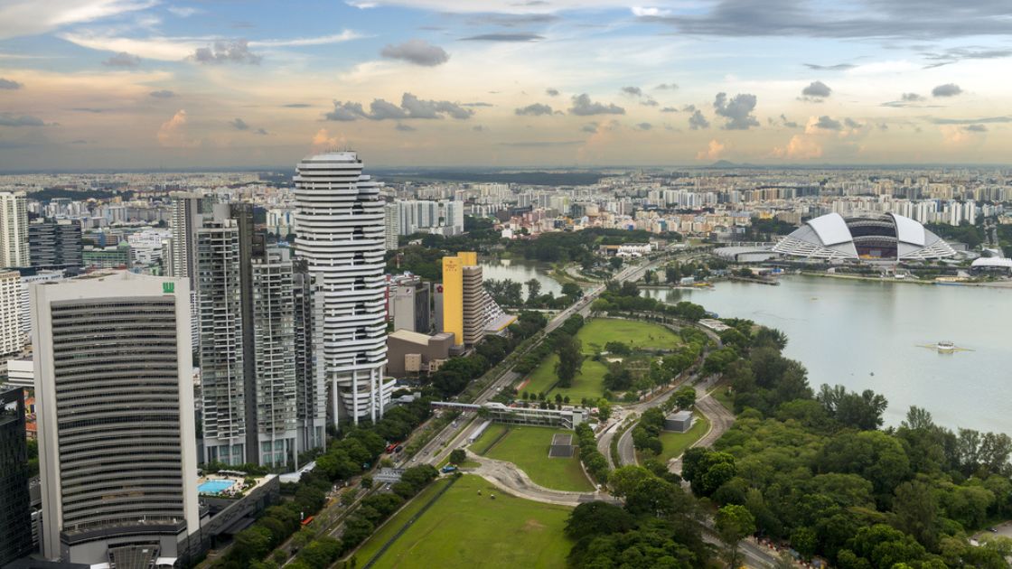 View of Kallang River and Sports Hub