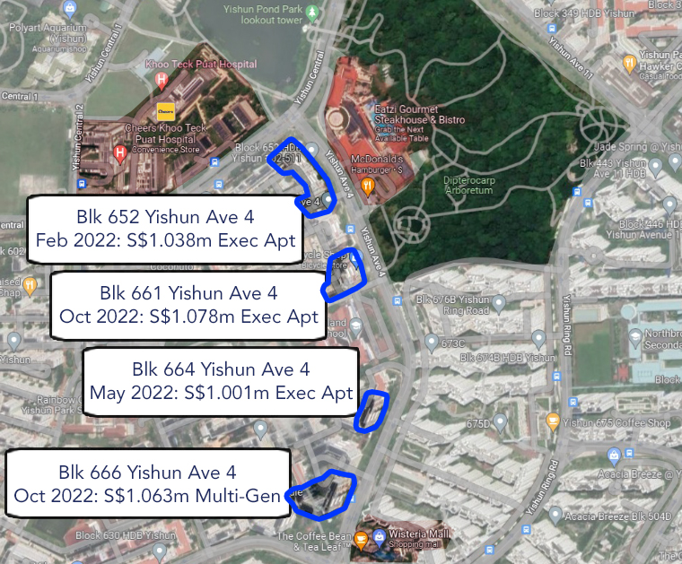 Google Maps Yishun Avenue 4
