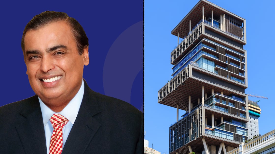 Mukesh Ambani, who owns the world's most expensive private house, sets