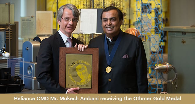 Mukesh Ambani medal