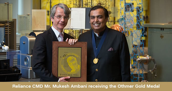 Mukesh Ambani medal