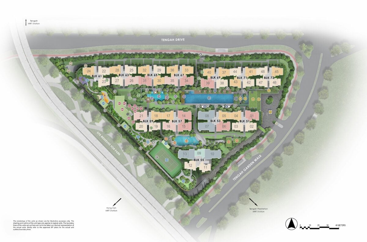 Site plan of Copen Grand