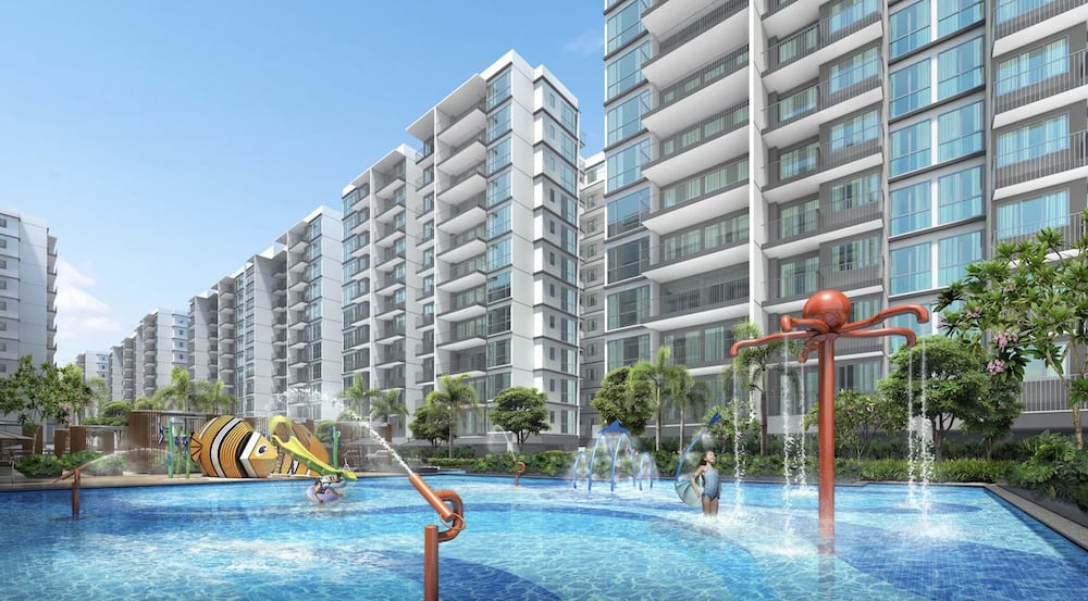 Wading pool in Treasure at Tampines condo