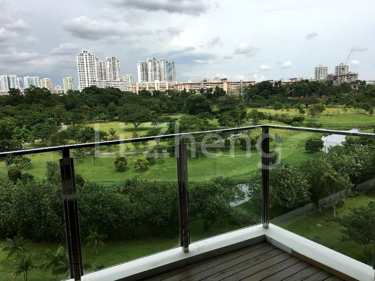 view from a unit at clover by the park