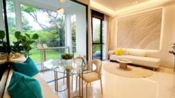 enchante showflat living dining area