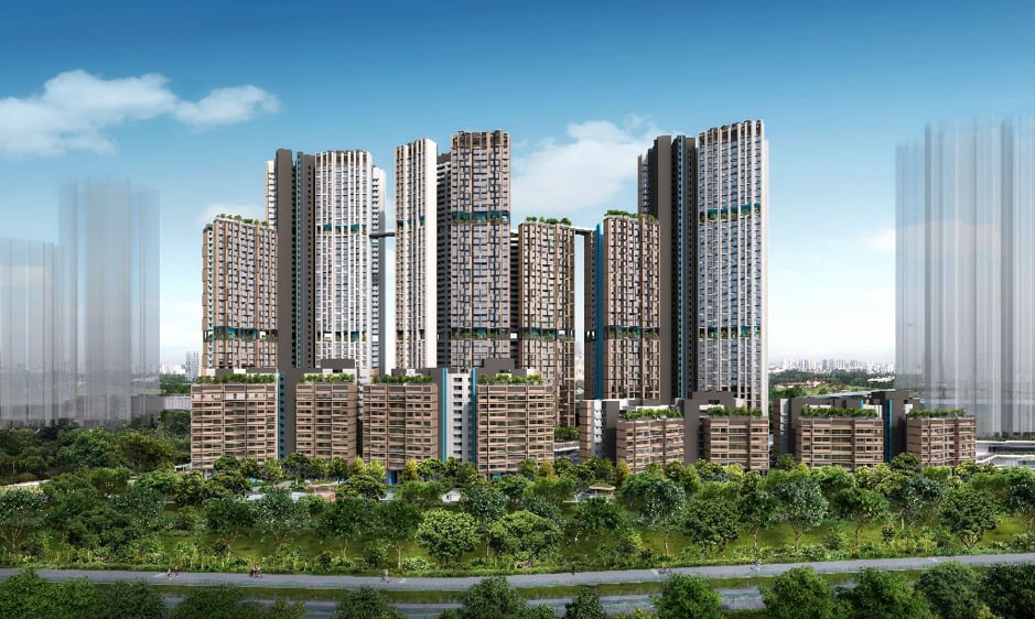 Artist's impression of Ulu Pandan BTO Nov 2022