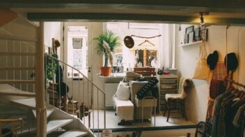 cluttered interior