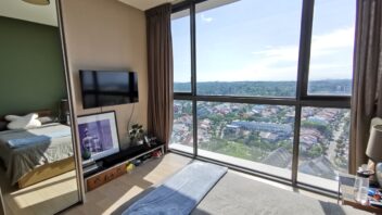 The Panorama penthouse - bedroom different angle - project's record sale apartment