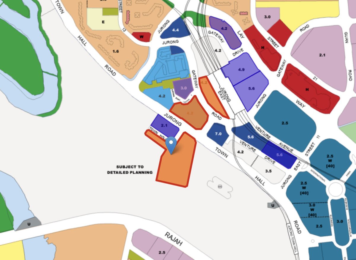 GLS white site at Jurong Lake District