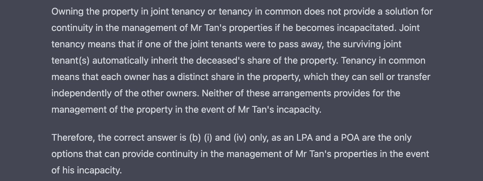 chatgpt answer on RES question about power of attorney