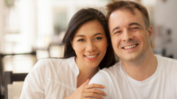 asian and white couple