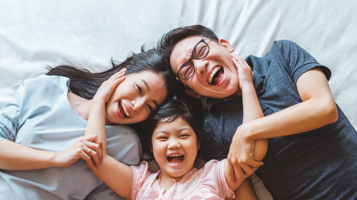 family with girl
