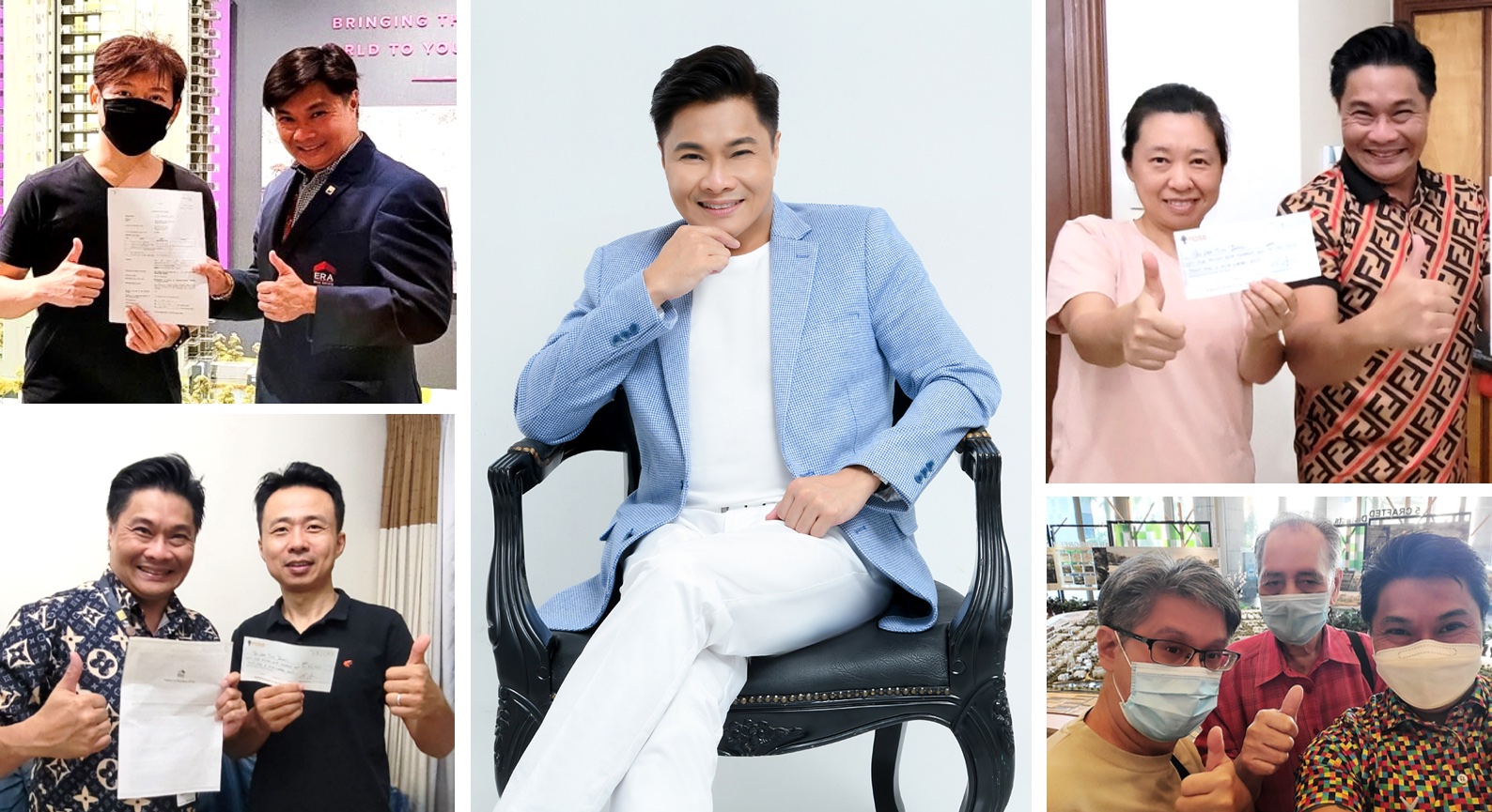 Nicsson Kwok with clients