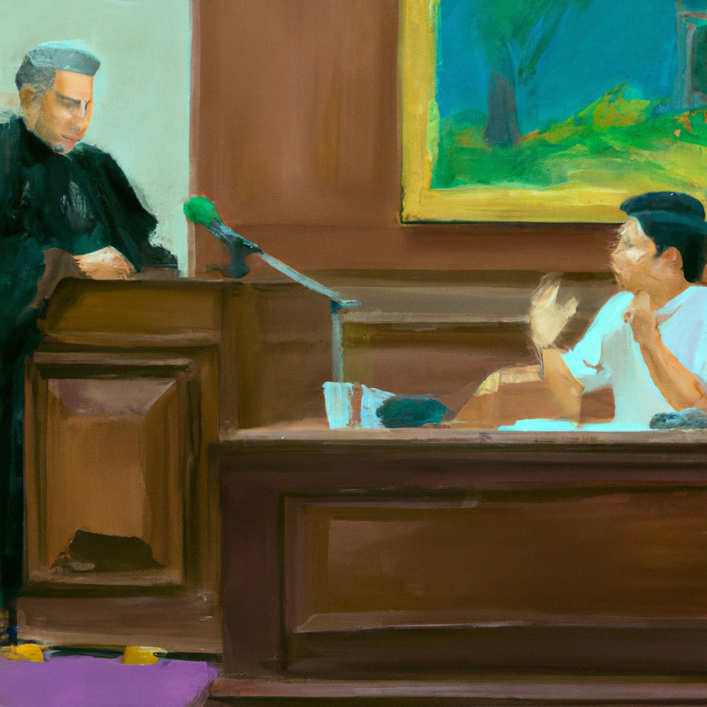 Oil,Painting,Artistic,Image,Of,Courtroom,Backdrop,With,Judge,Presiding