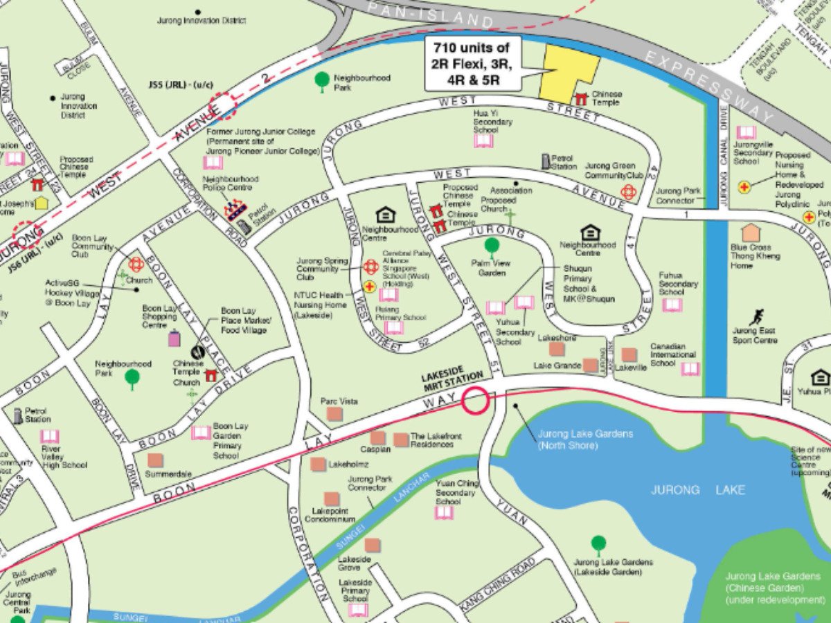 December 2023 BTO Jurong West Map