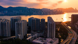 Singapore skyline - Dip in HDB resale prices