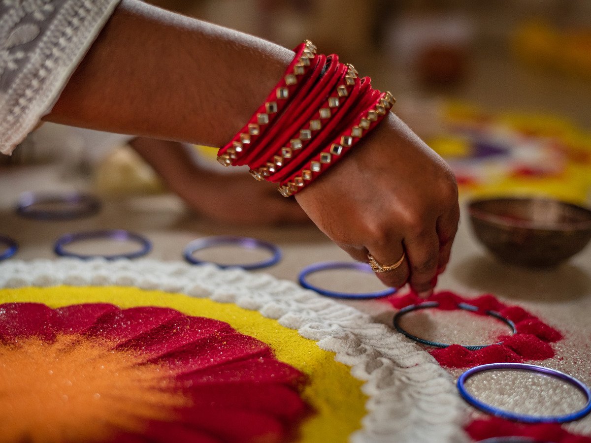 rangoli or kolam - deepavali 2023