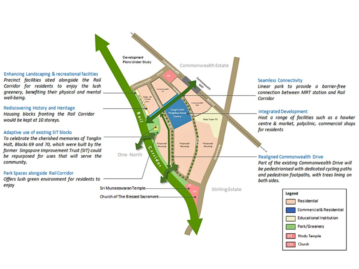 HDB's conceptual plan for Tanglin Halt’s redevelopment with 5,500 new flats