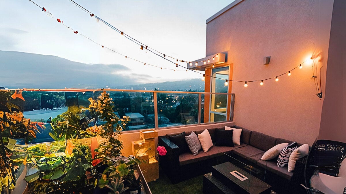 A balcony bar for drinks and meals with a view - HDB flat with balconies under S$550k