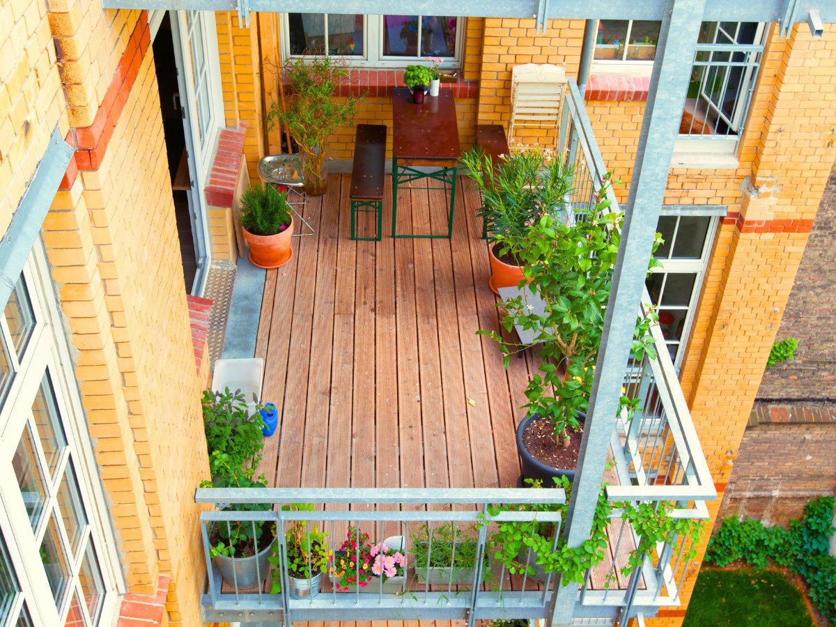 A lush HDB balcony garden - HDB flat balconies under S$550k