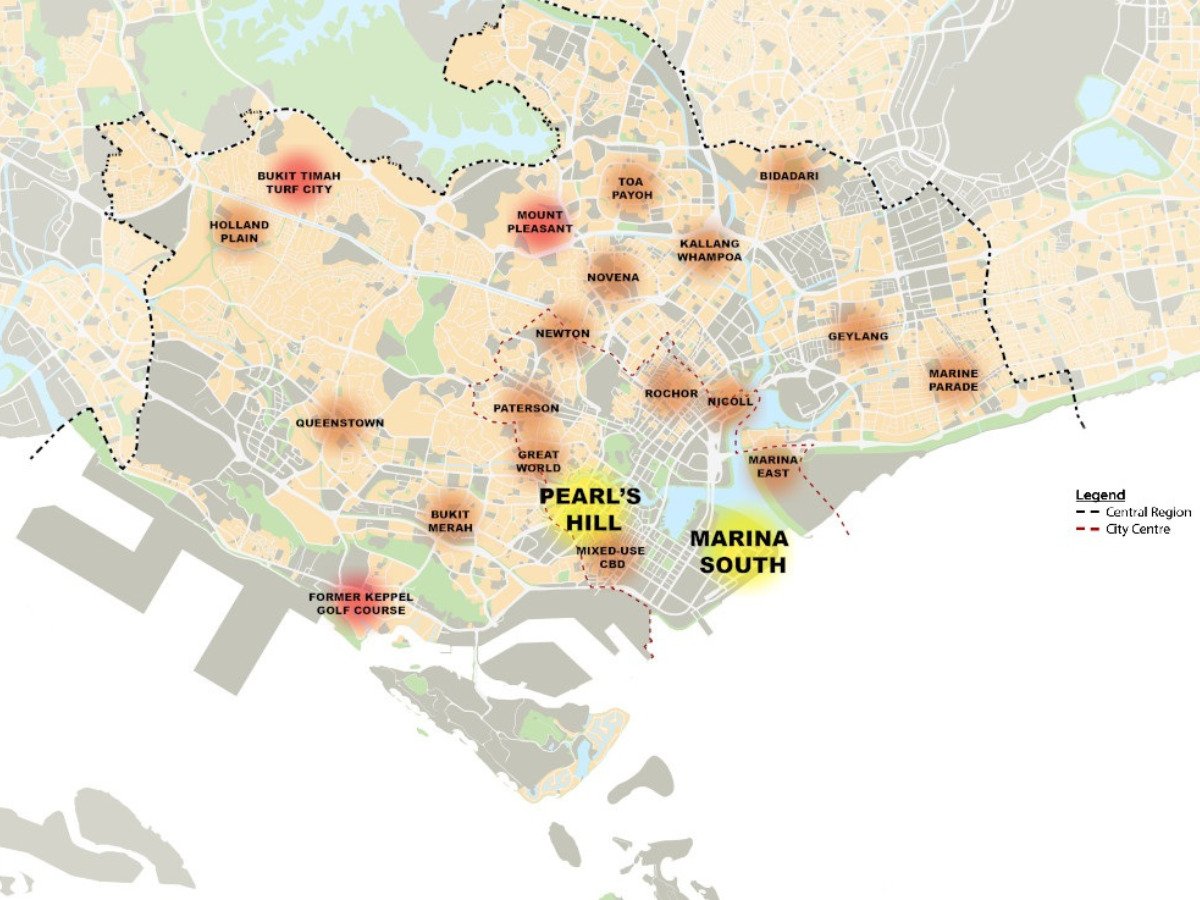 URA's new neighbourhoods and land use plans