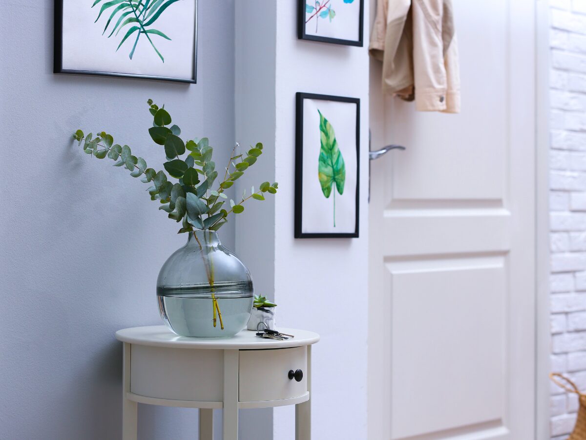 memory gallery - small condo entryway ideas