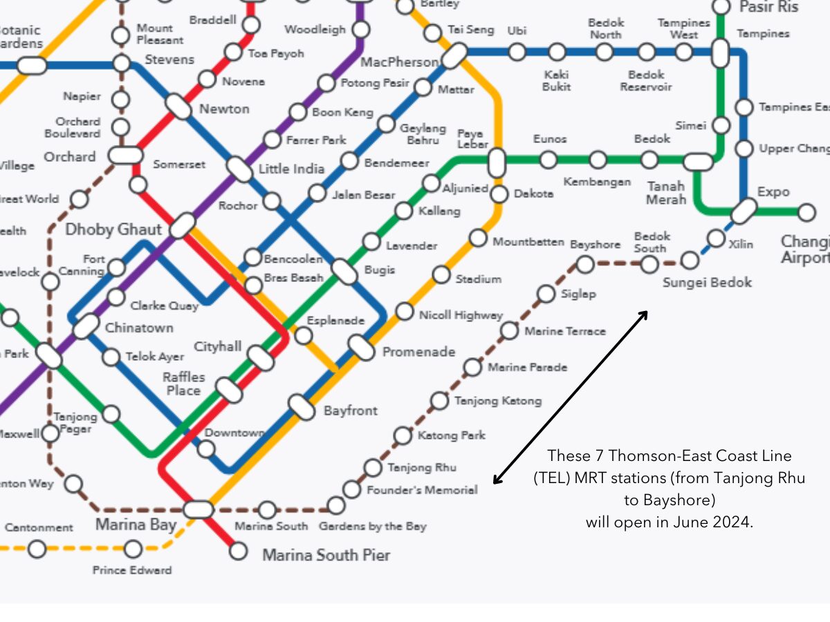 7 new tel mrt stations to open in June 2024