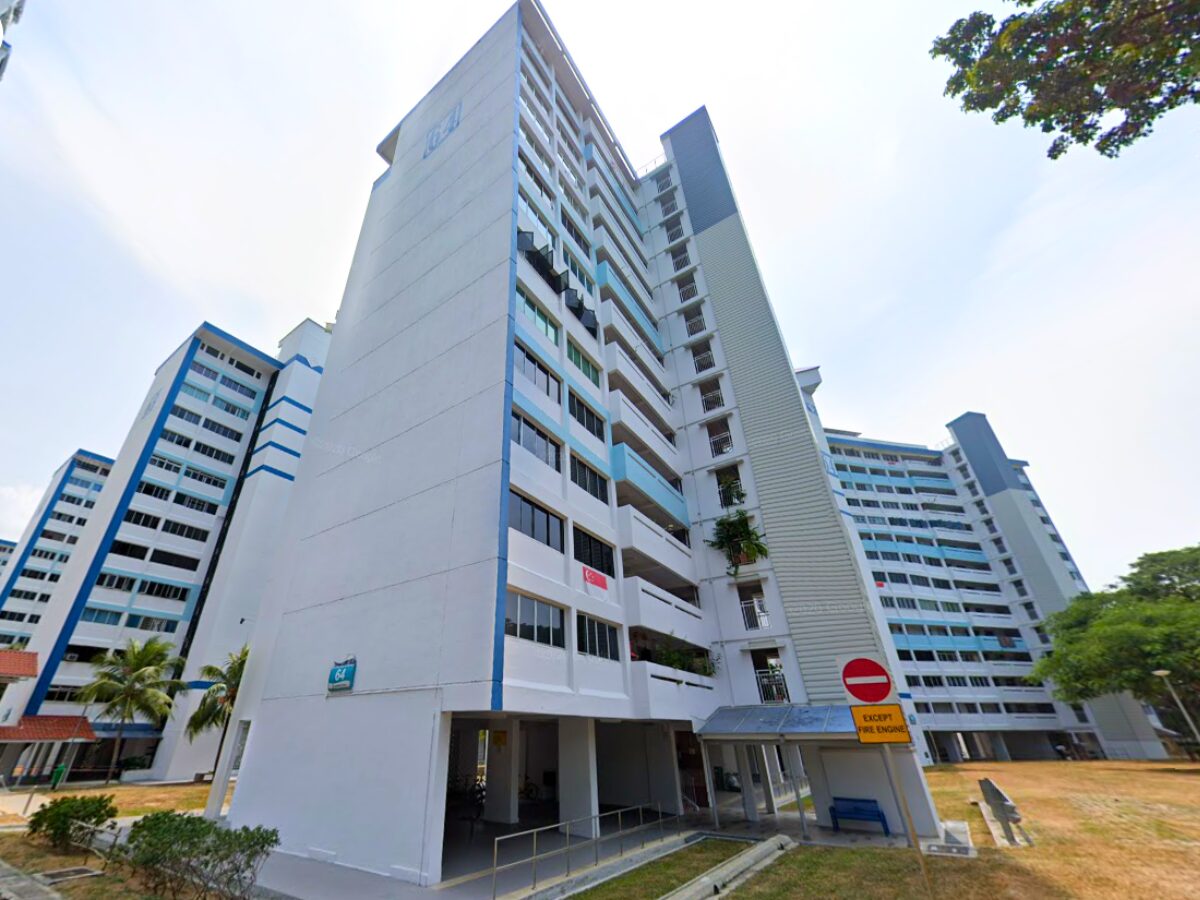 record S$1.38M jumbo flat in Marine Drive Gardens - the external of the property