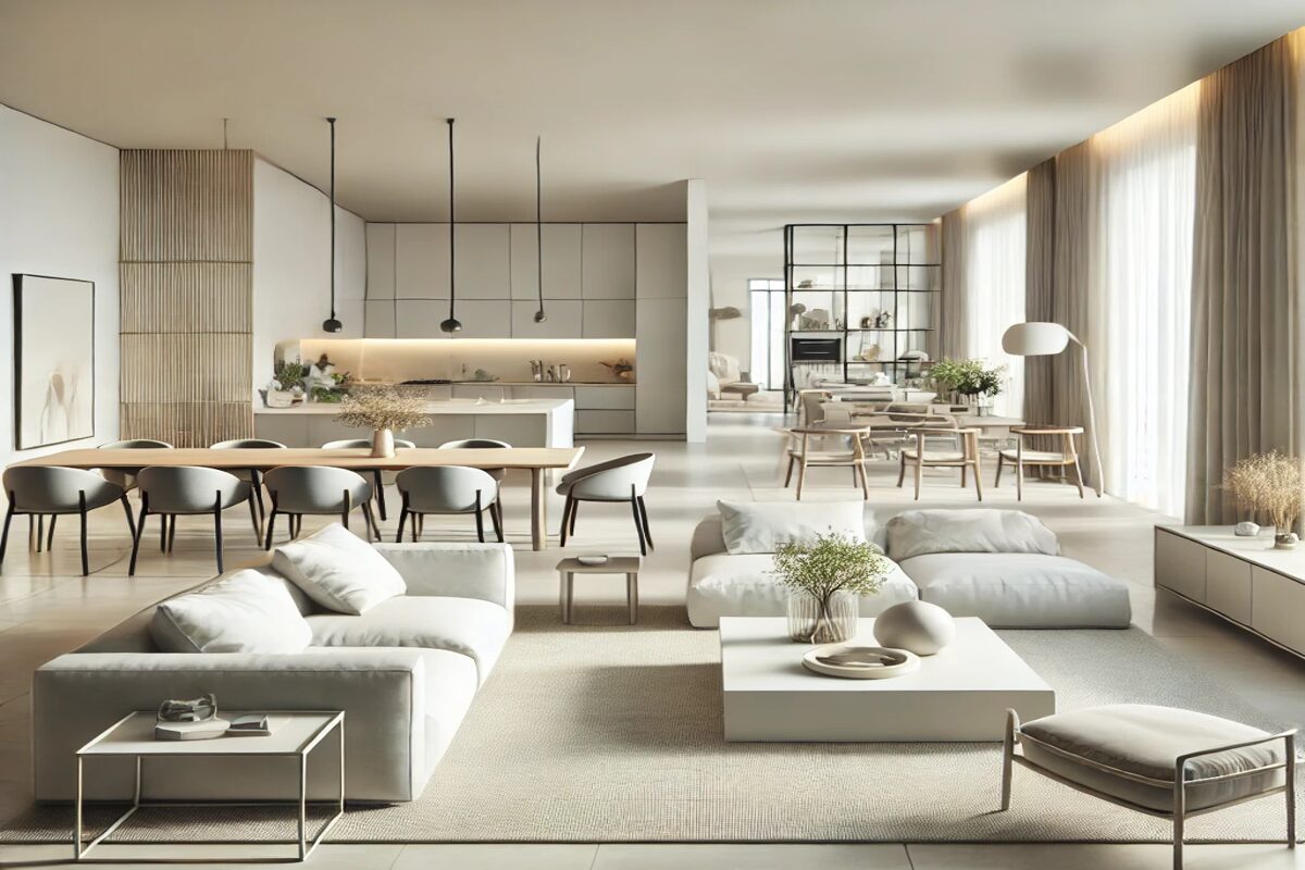open concept living room design