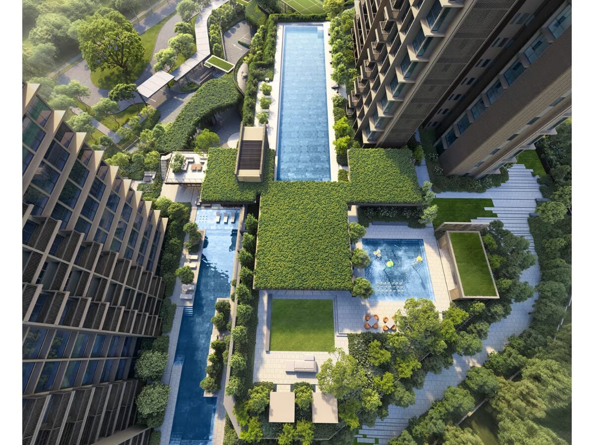 lentor central residences aerial view