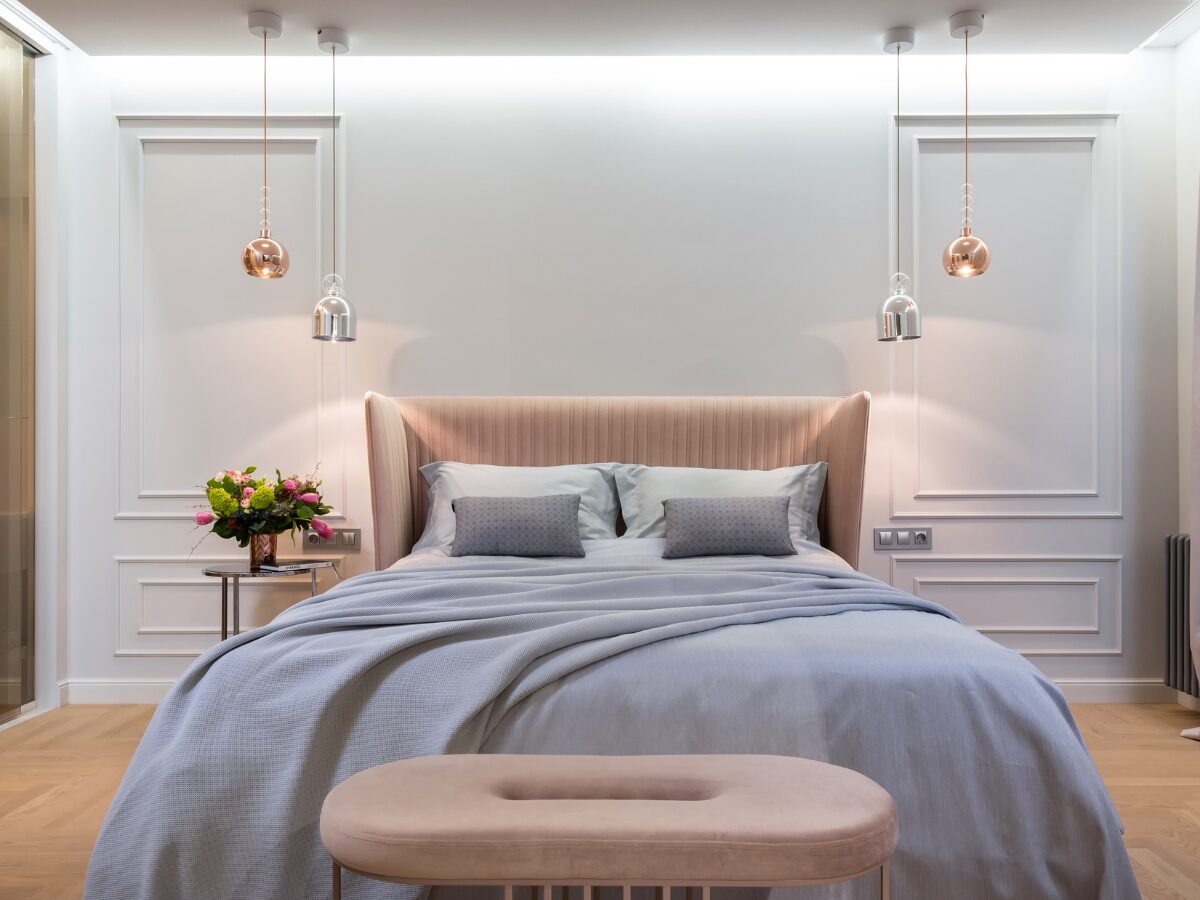 scandinavian hdb room designs - glass globe lights