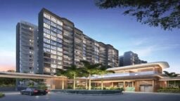 artist impression of Hundred Palms Residences - triple record breaking S$3.06M executive condo