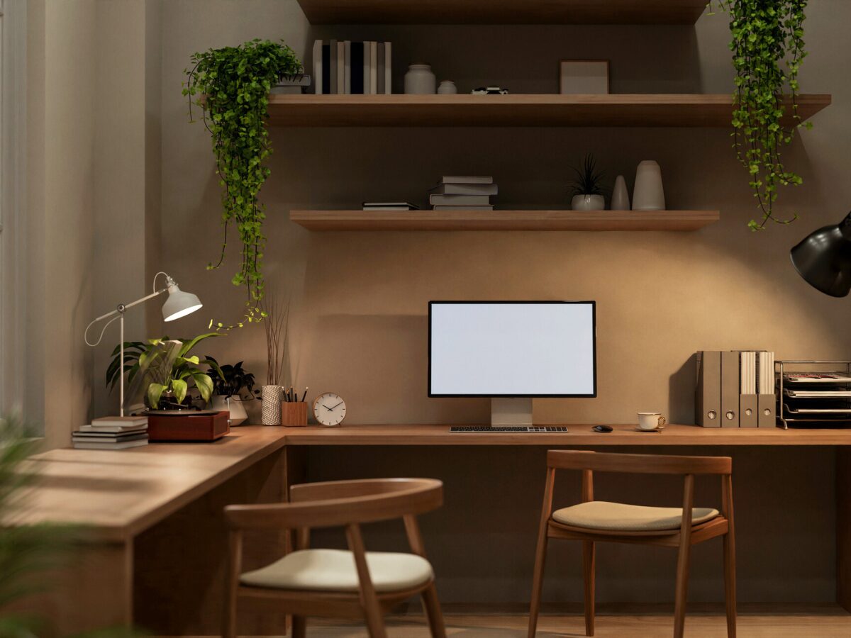 l shaped study table for sharing 