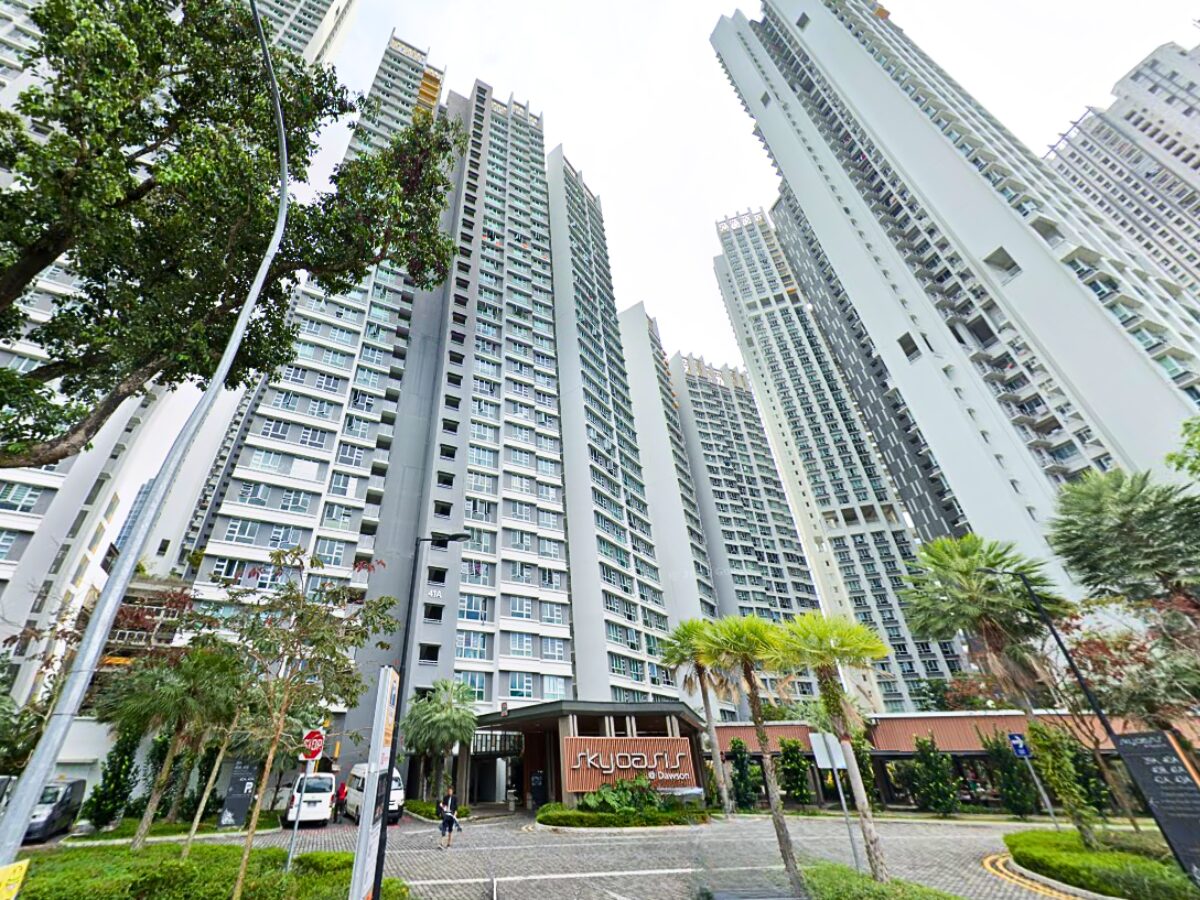 google maps screengrab of skyoasis @ dawson, that houses the S$1.73M hdb resale 