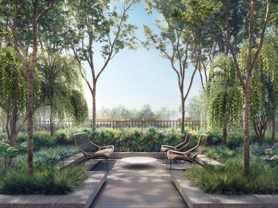 Rooftop terraces at The Robertson Opus