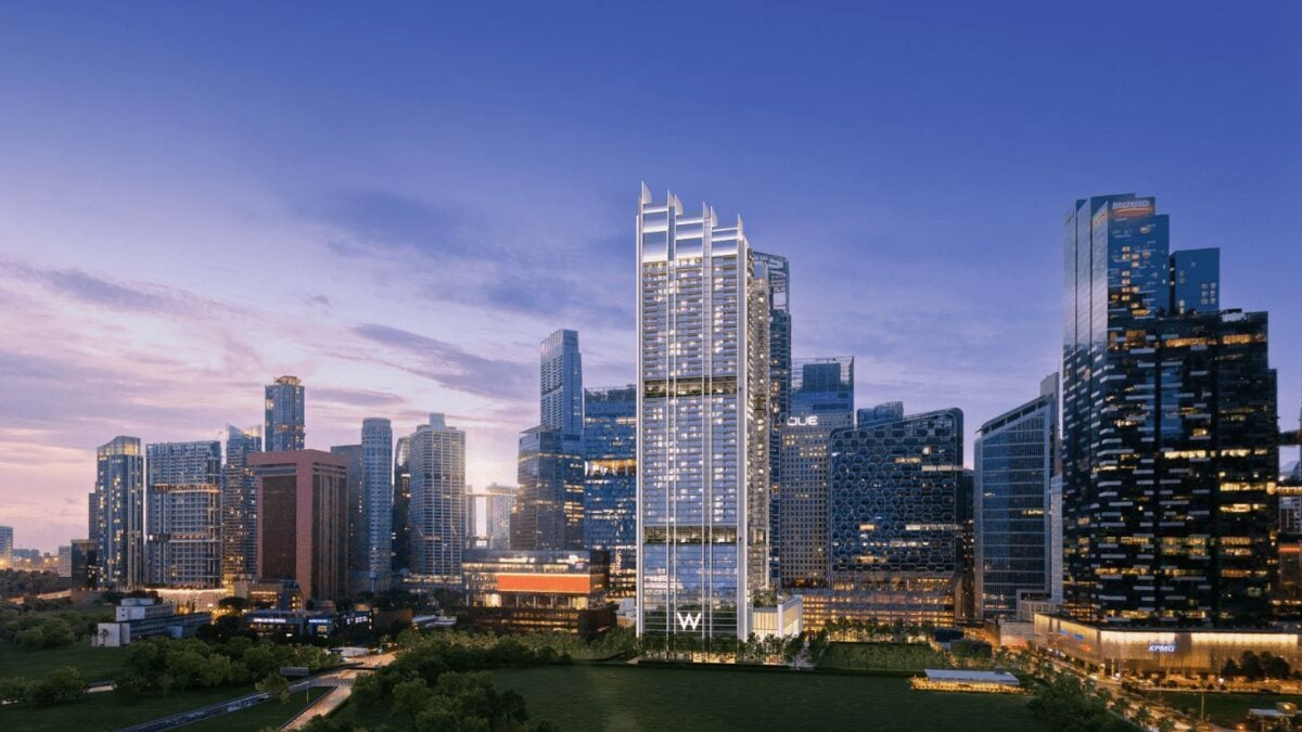 Artist impression of W residences marina view