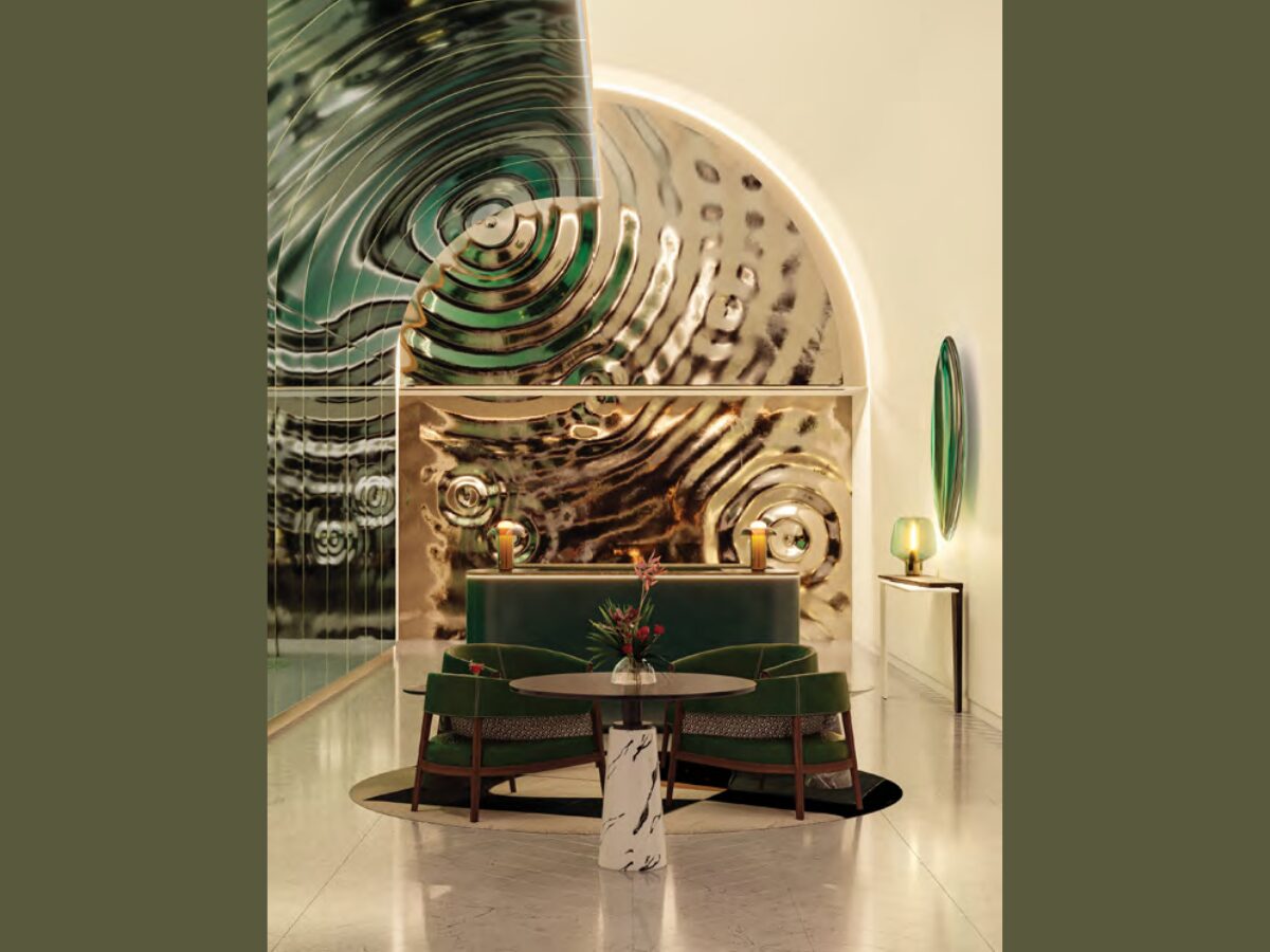 Artist impression of W residences marina view's reception lobby