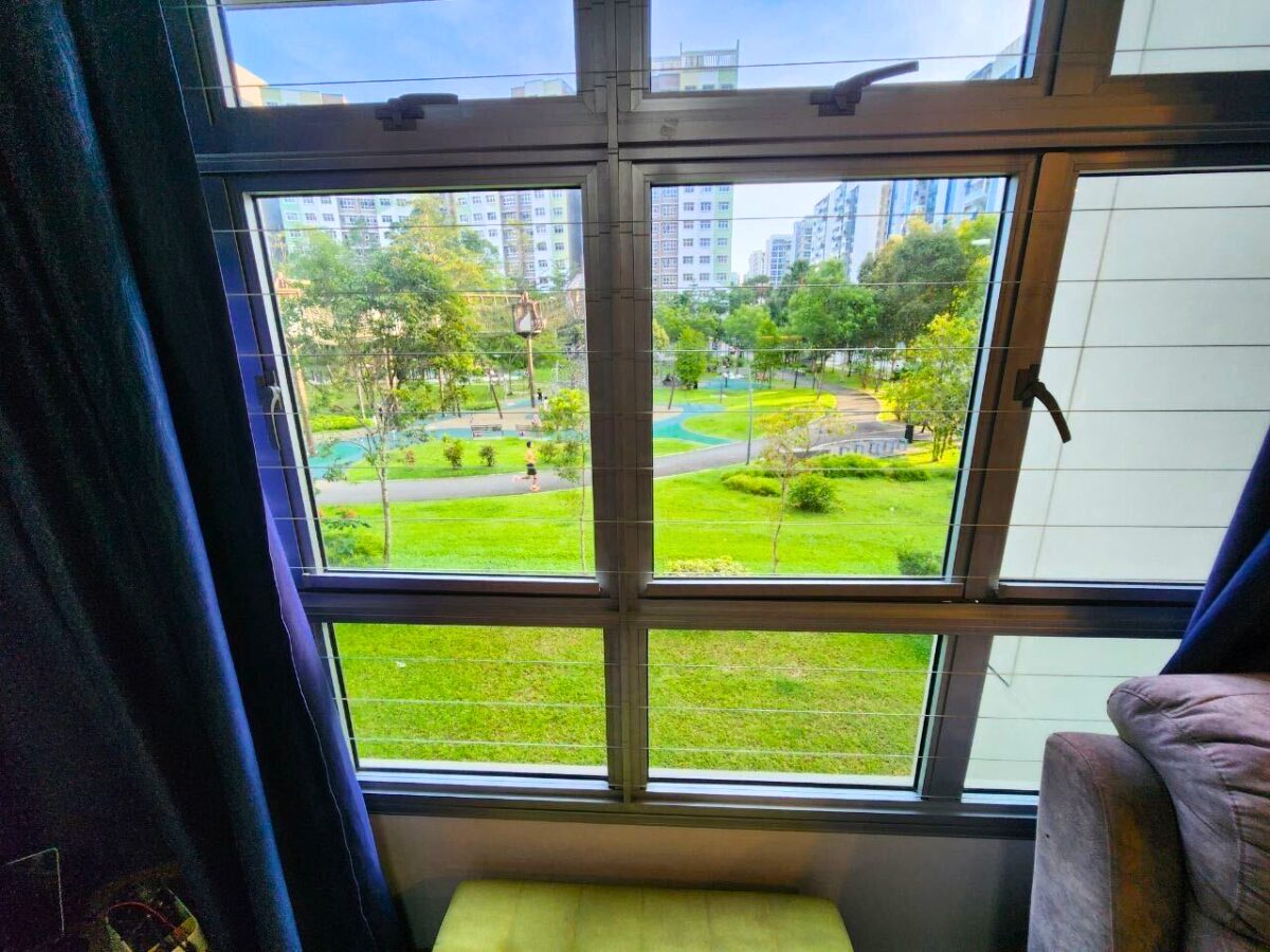 unit's direct view of Tampines GreenForest Park