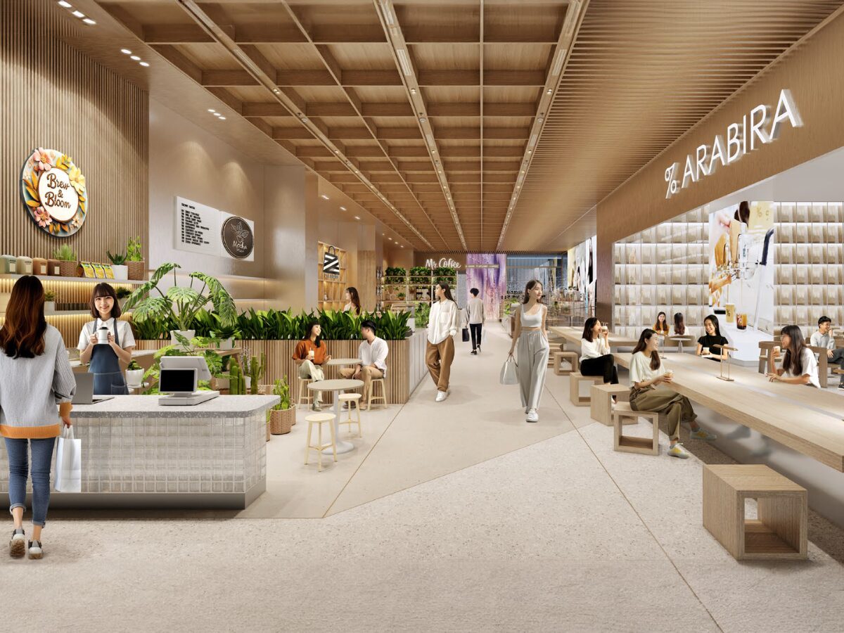 Artist’s impression of the retail podium at One Sophia.