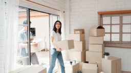 family moving into home