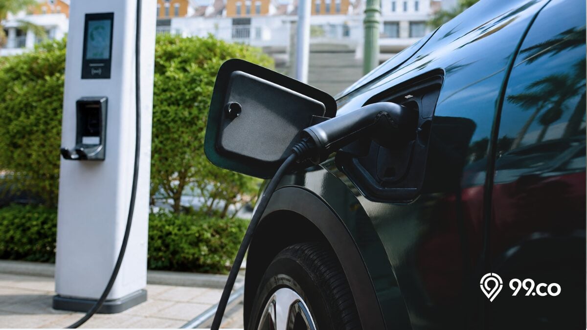 image of electric vehicle charging, information now available on 99.co project pages