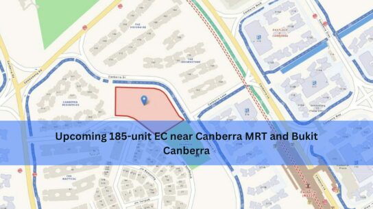 Writing Canberra Drive EC site near Canberra MRT Station, planned for approximately 185 homes