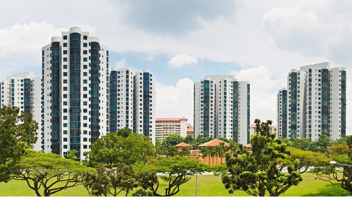 HDB residential blocks in Singapore